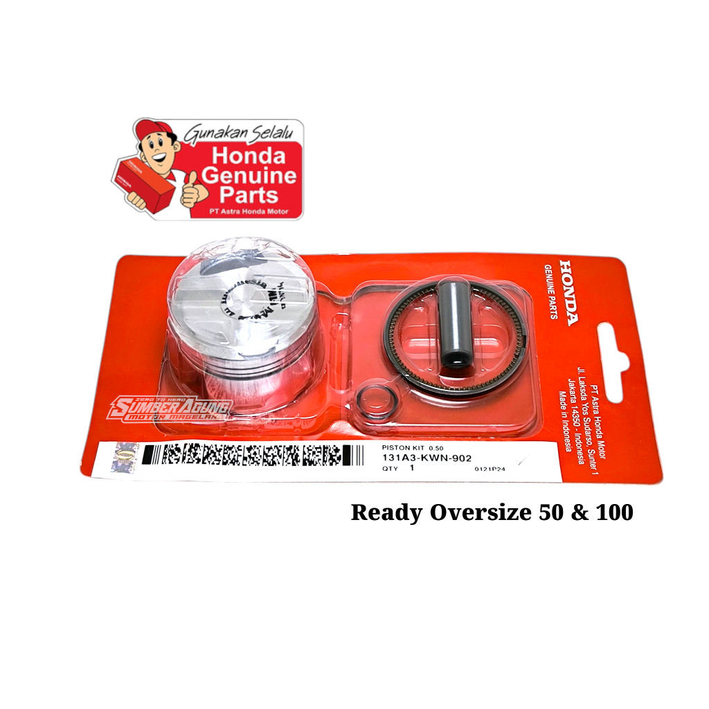 PISTON SET KWN HONDA VARIO 125 OVERSIZE 50 & 100 ORIGINAL AHM