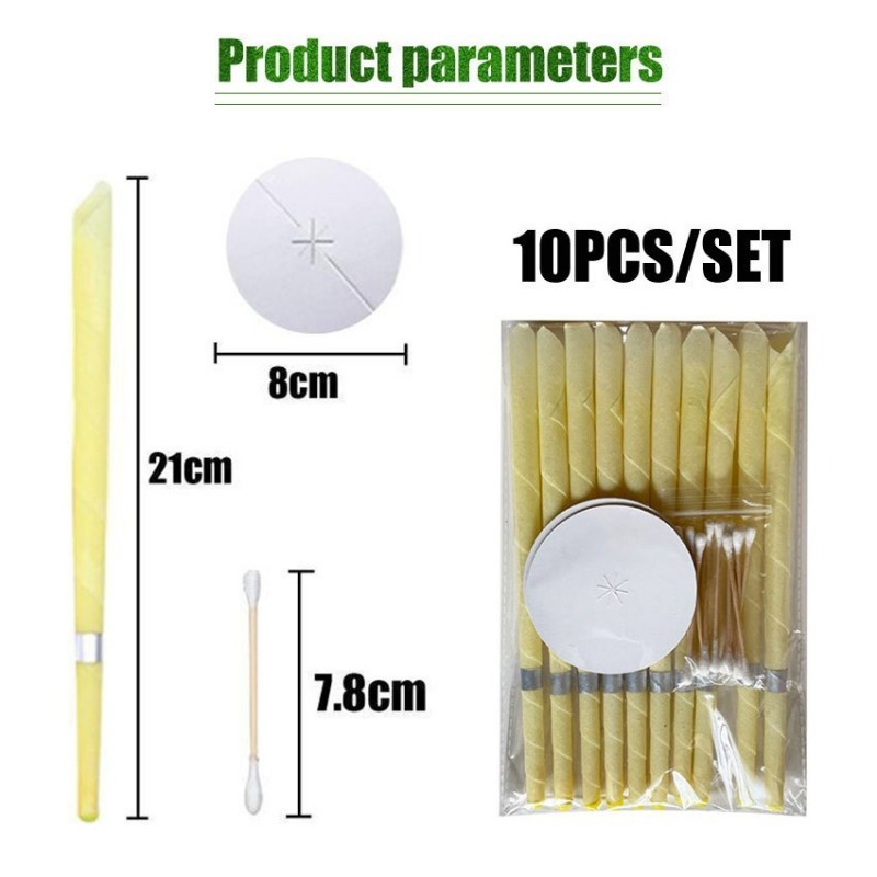 10sets Lilin Telinga /Ear Candle Lilin Pembersih Telinga Lilin Terapi Telinga Pembersih Earcandle