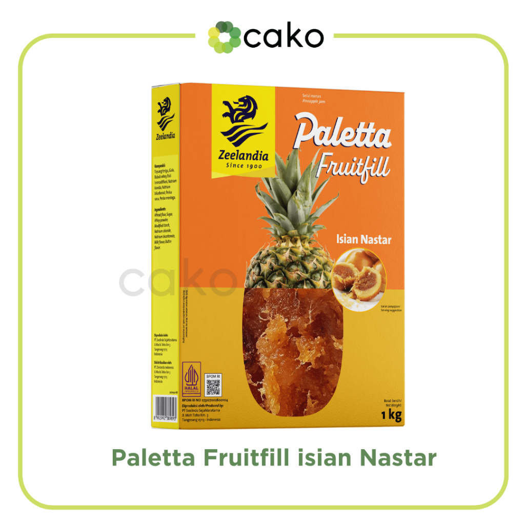 

Zeelandia Paletta Fruitfill isian Nastar 500gr & 1kg / Selai Nanas Nastar