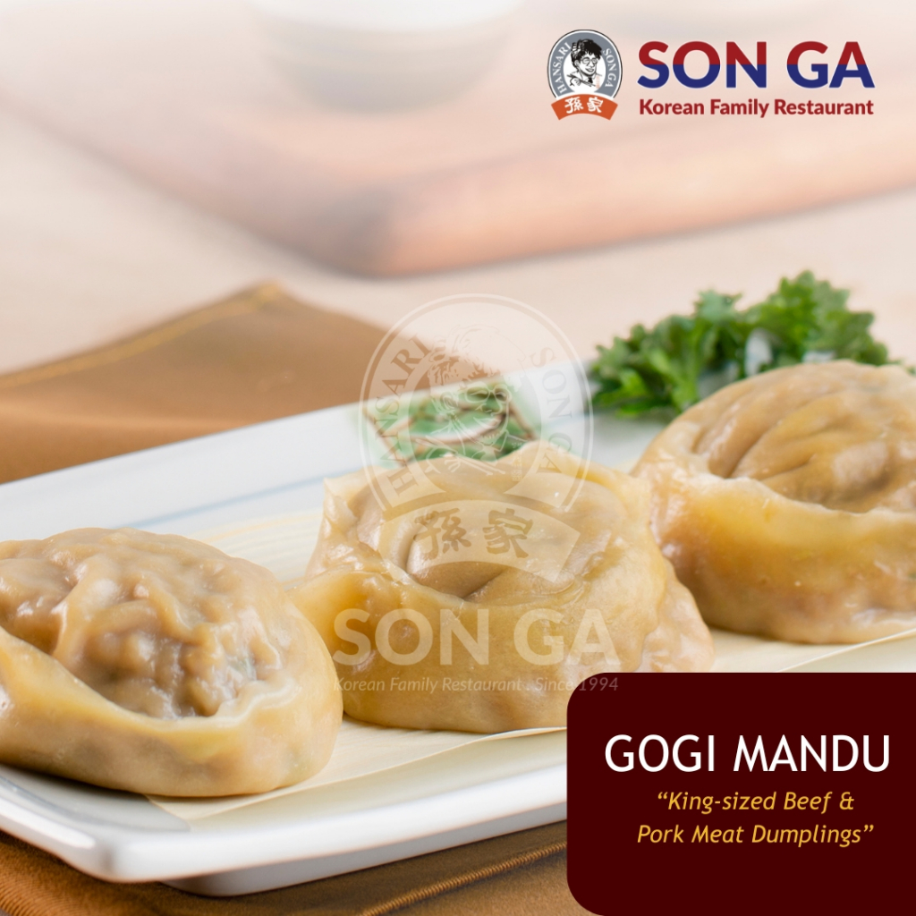 

GOGI MANDU (Pork & Meat Dumplings)(ISI 3 PCS)- Frozen Mandu