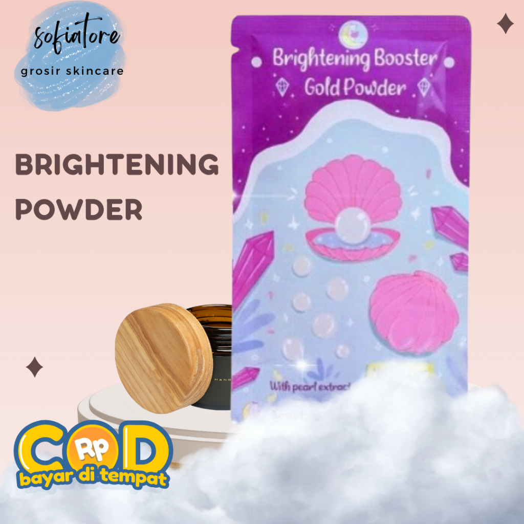 PEMUTIH TUBUH & WAJAH GOLD POWDER SERBUK