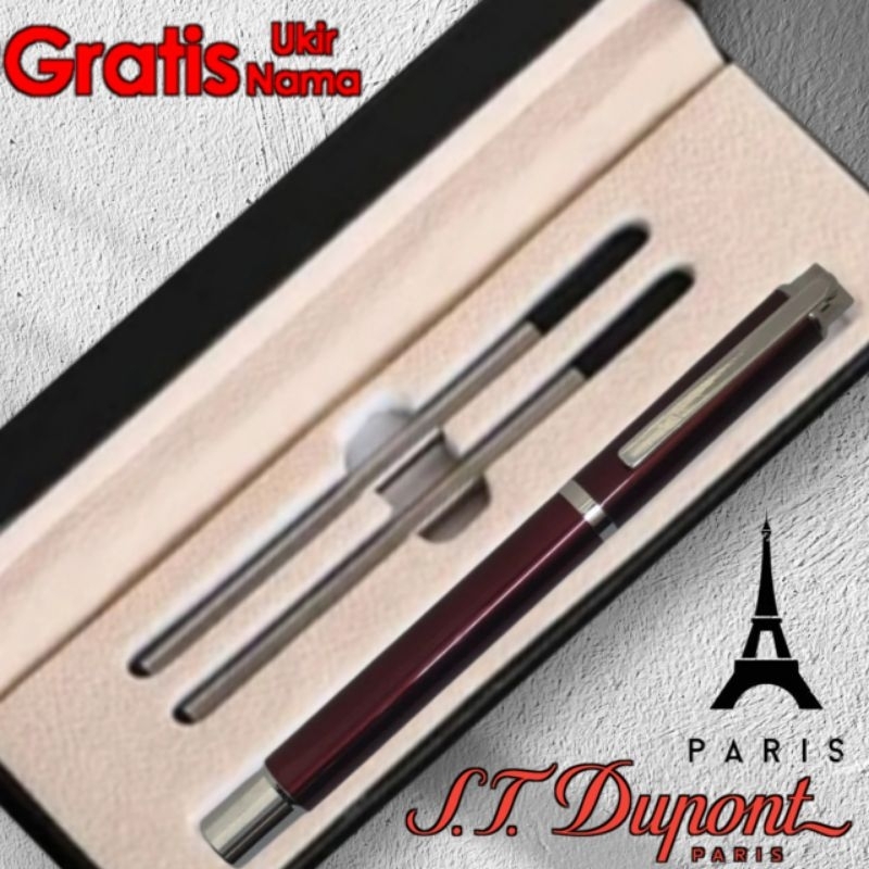 

Pulpen Mewah Giftset Pen St Dupont Roller Ball Gratis Grafir Nama