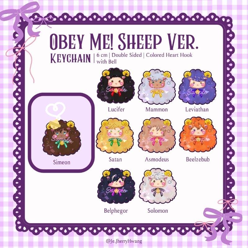 [LIMITED STOCK] Obey Me Sheep Ver. Keychain by Jherry Hwang