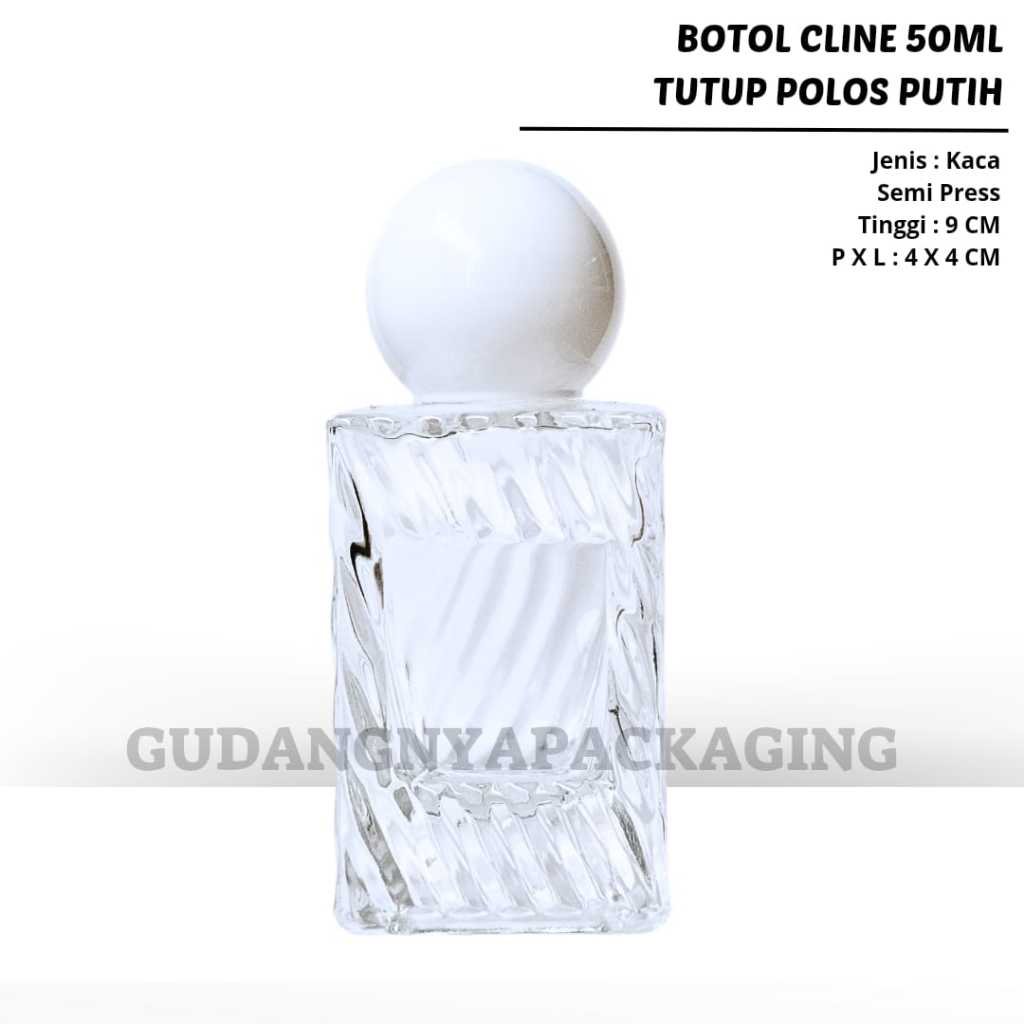 Botol Parfum Cline 50ML - Botol Parfum Cline Spray Semipress - Botol Parfum Kosong 50ML