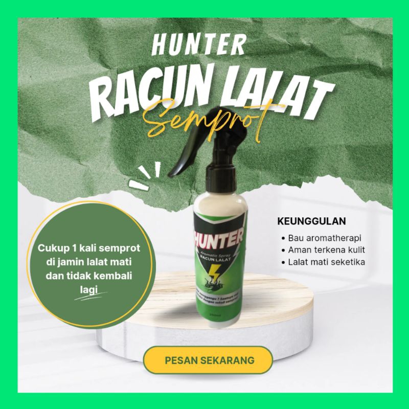 ( HUNTER ) racun lalat semprot pembunuh pembasmi lalat rayap anti lalat paling ampuh obat pengusir l