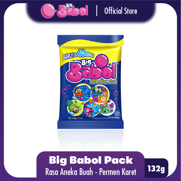 

[SR] BIG BABOL ANEKA BUAH KEMASAN 140 GRAM // PERMEN KARET