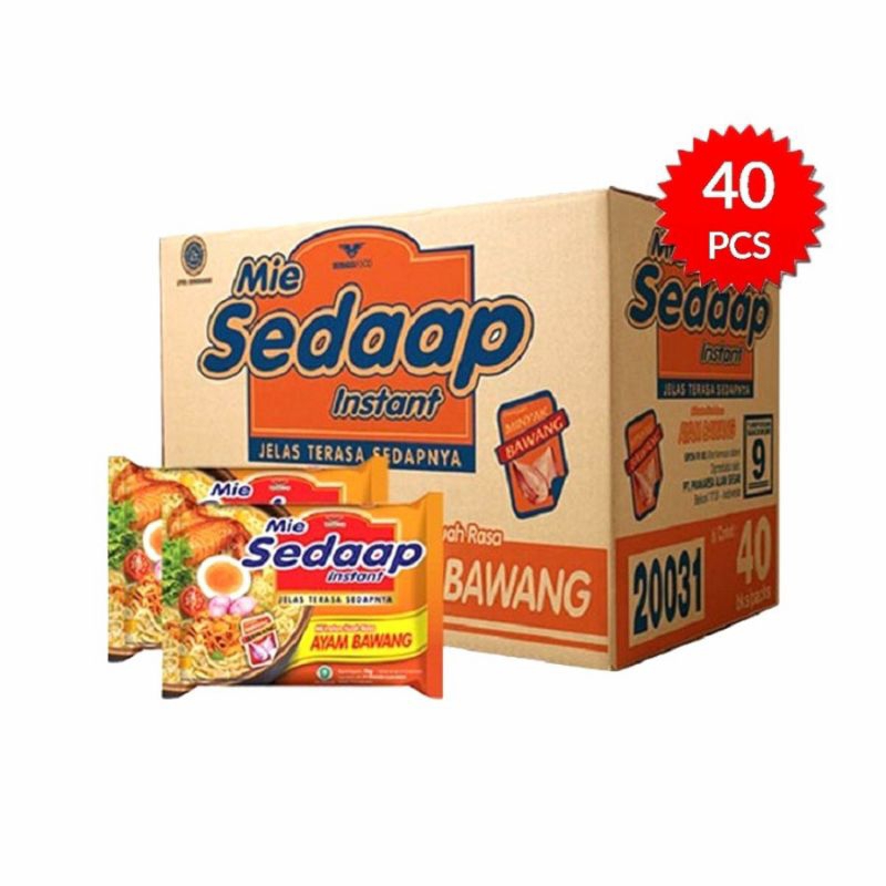 

Mie Sedaap Mie Instant Rasa Ayam Bawang 1 Karton