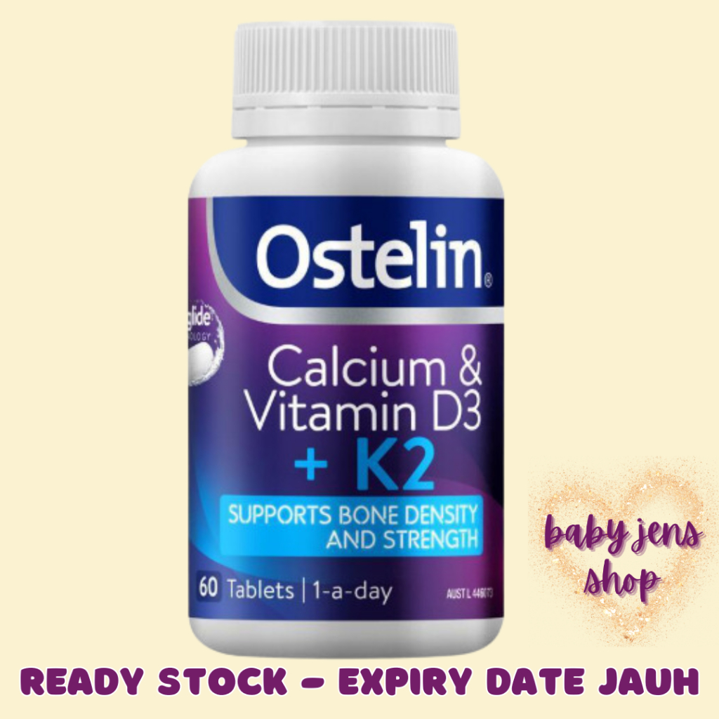 Ostelin Calcium & Vitamin D3 + K2 60 Tablets Untuk Tulang