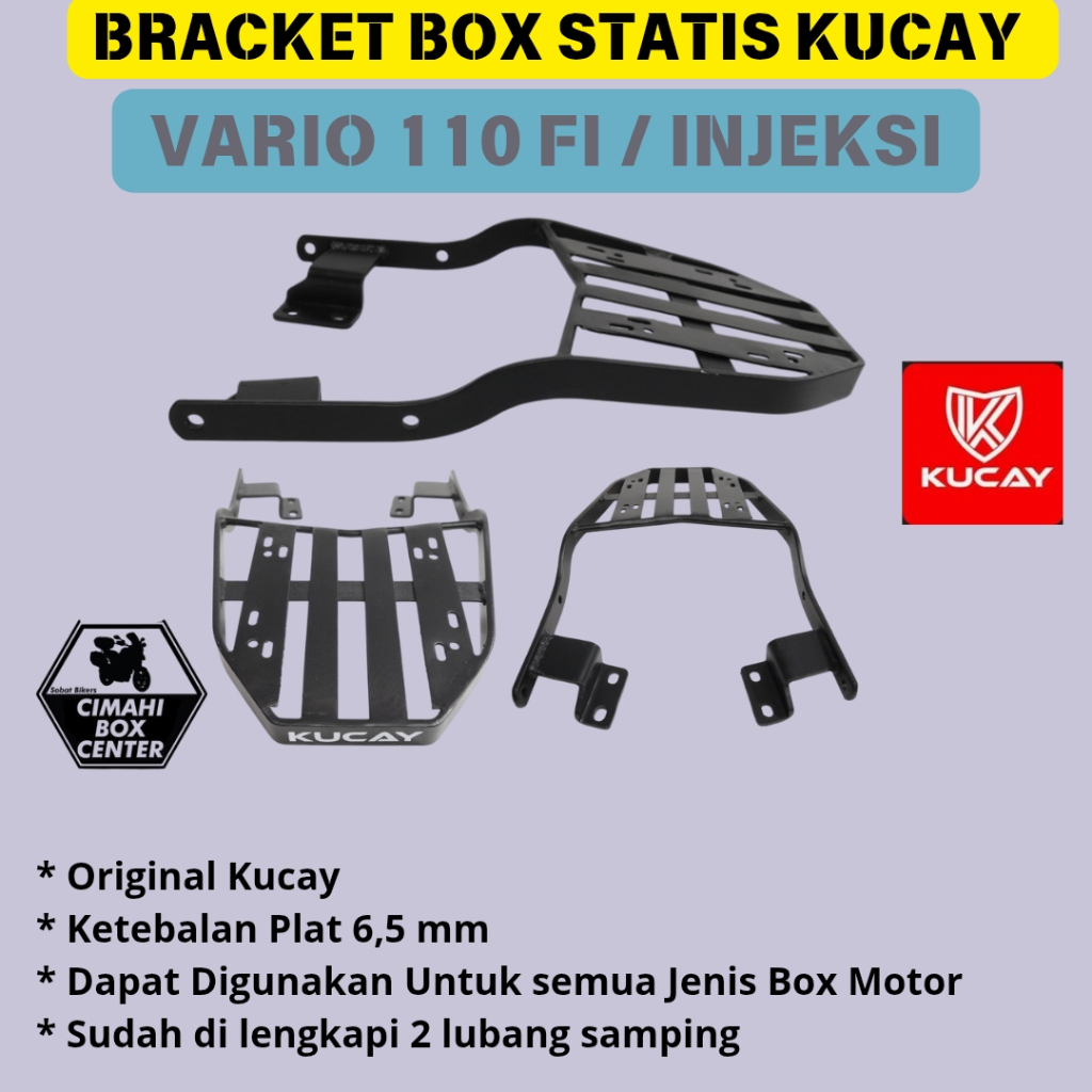 Bracket Breket Box Motor Vario 110 FI / Injeksi Original KUCAY Indonesia Cimahi Bandung Shad Givi Ka