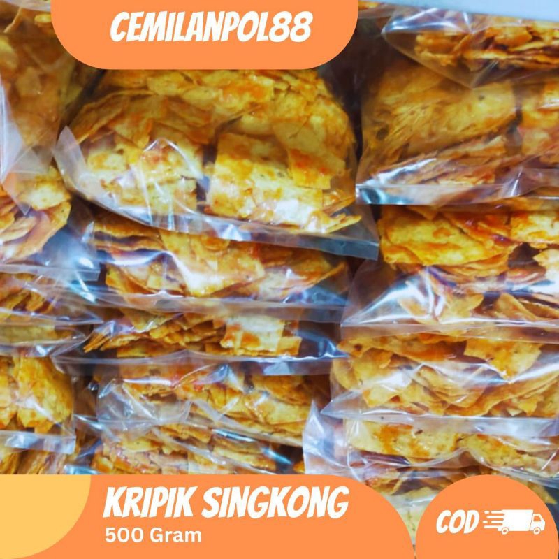 

KERIPIK SINGKONG MANIS 500 GRAM | KERING SINGKONG RENYAH, GURIH, MANIS | CEMILANPOL88