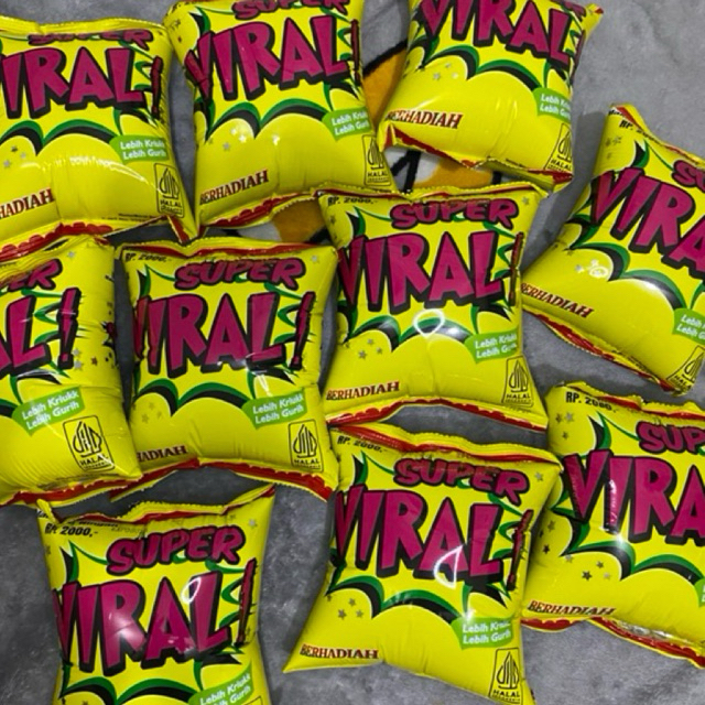 (10 PCS) Chiki Viral Super, Chiki Viral Super berhadiah, Chiki Viral Super berhadiah uang, Chiki sup