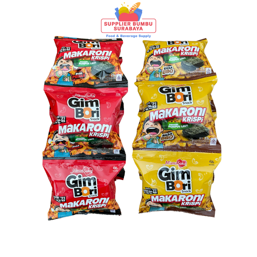 

MamaSuka Gim Bori Snack Makaroni Renceng 25g Isi 10 Pcs