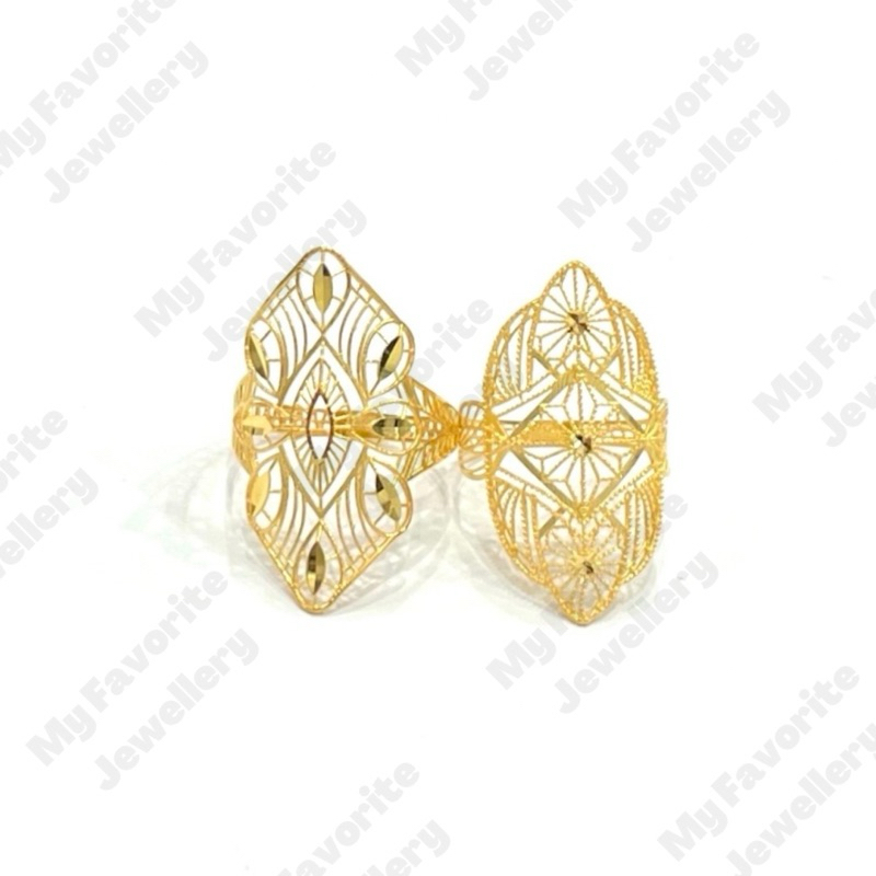 Cincin Panjang Uk14 Uk15 EMAS ASLI Kadar 875 20K