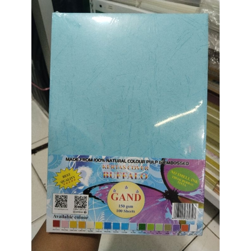 

RB Kertas Karton Bufalo Cover jilid F4 1 pack isi 100 lembar