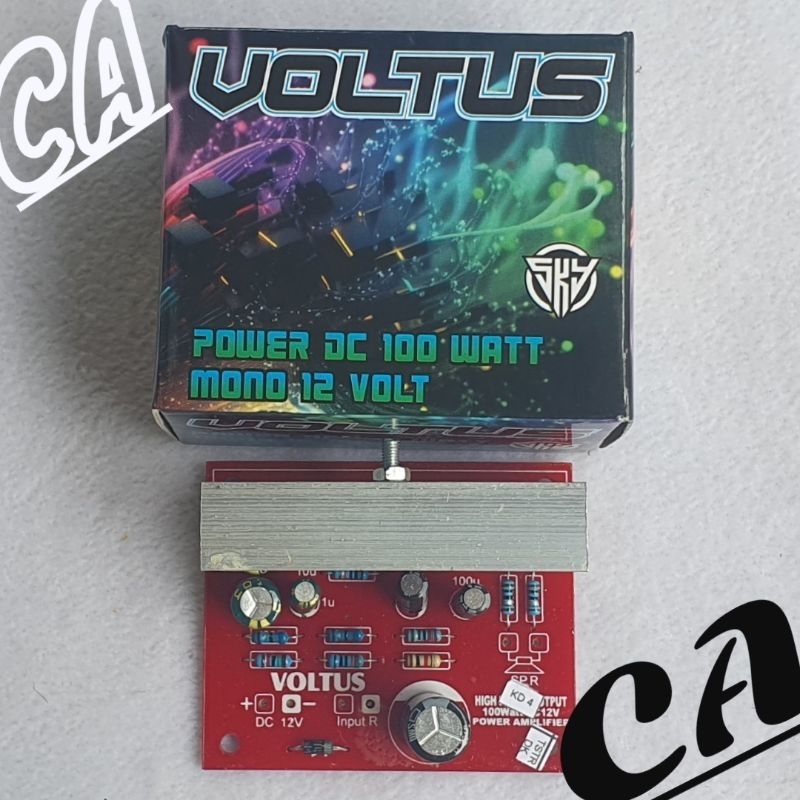 KIT DRIVER POWER AMPLIFIER VOLTUS  DC 100 WATT MONO 12V by SKY