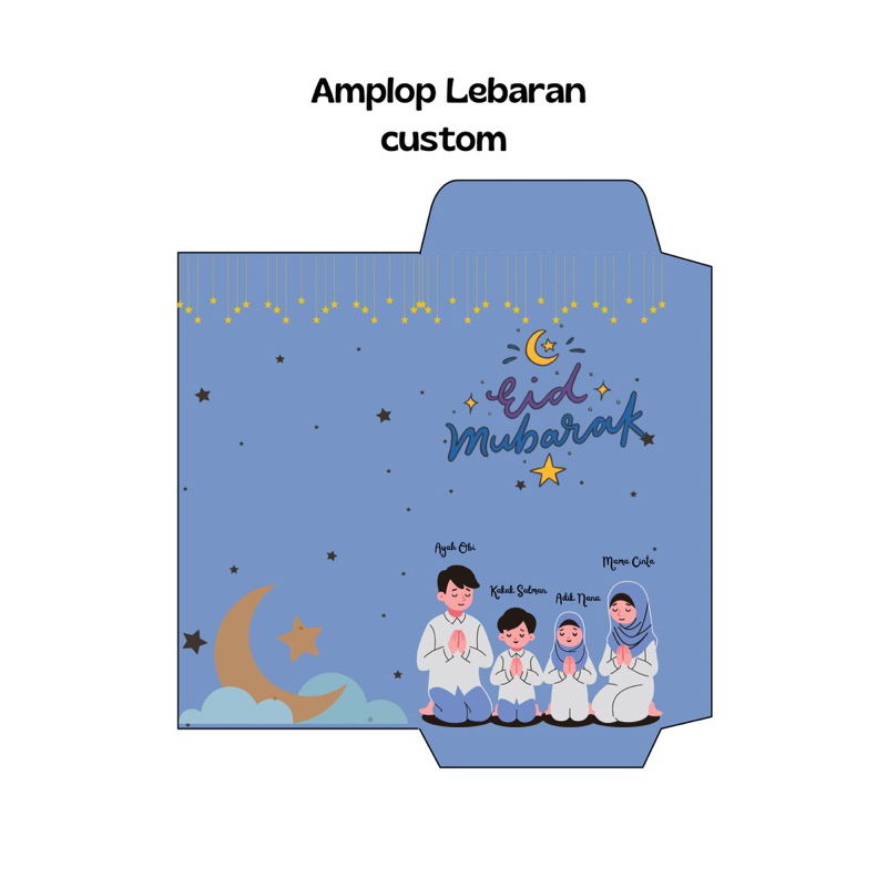 

(isi 10pcs) Amplop Lebaran Custom