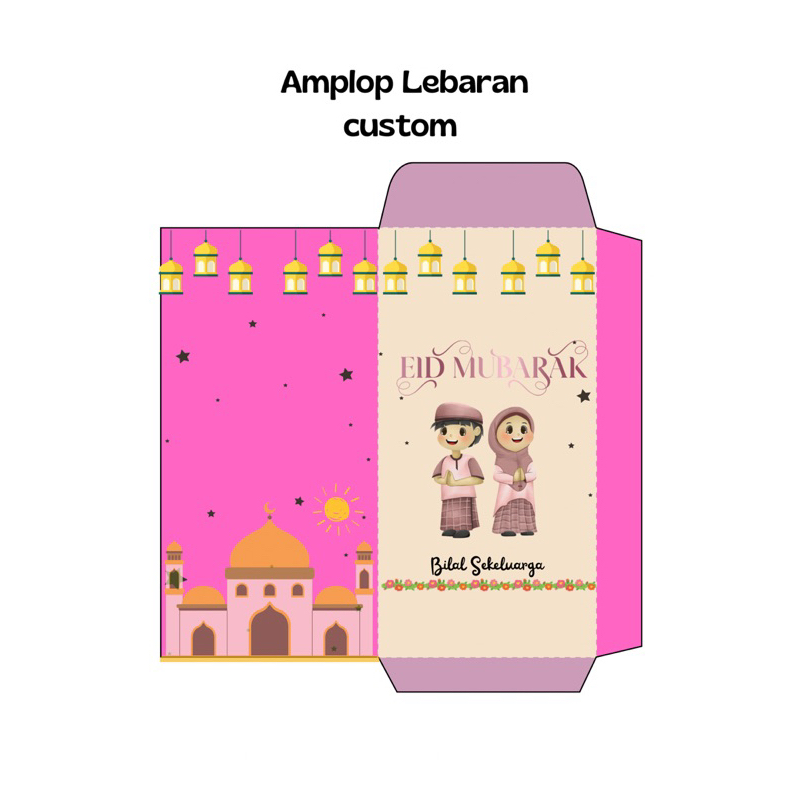 

(isi 10pcs) Amplop Lebaran custom