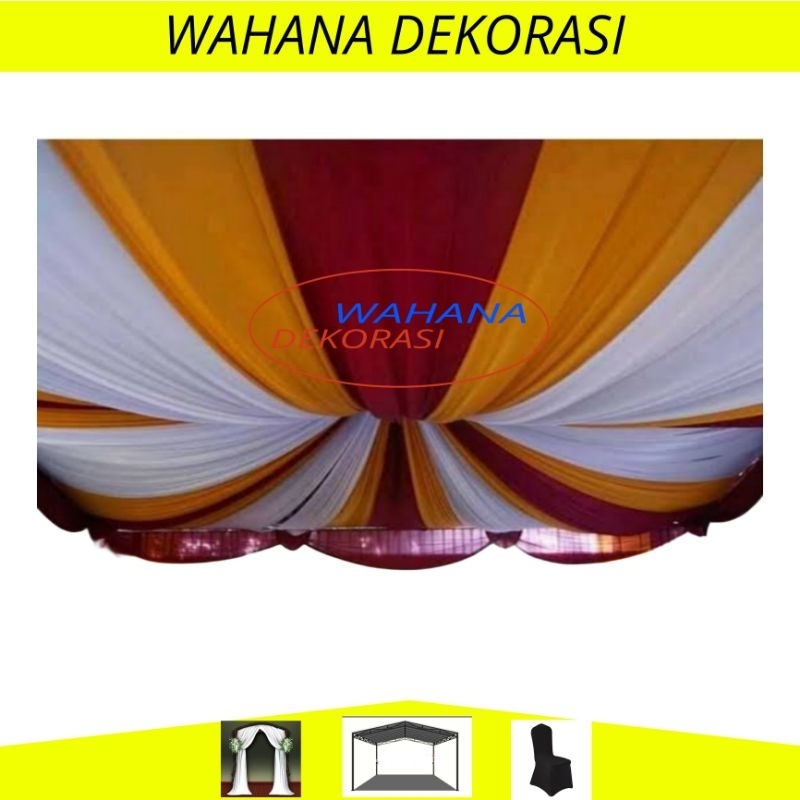 Plafon tenda model dekor 4x6