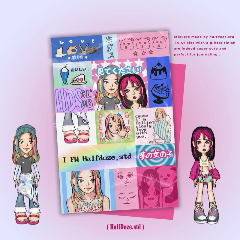

stickers glitter for journaling and others by hds vol1