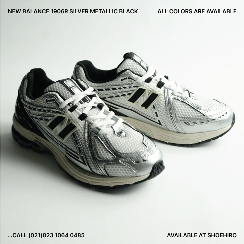SHOEHIRO - NB 1906R SILVER METALLIC BLACK