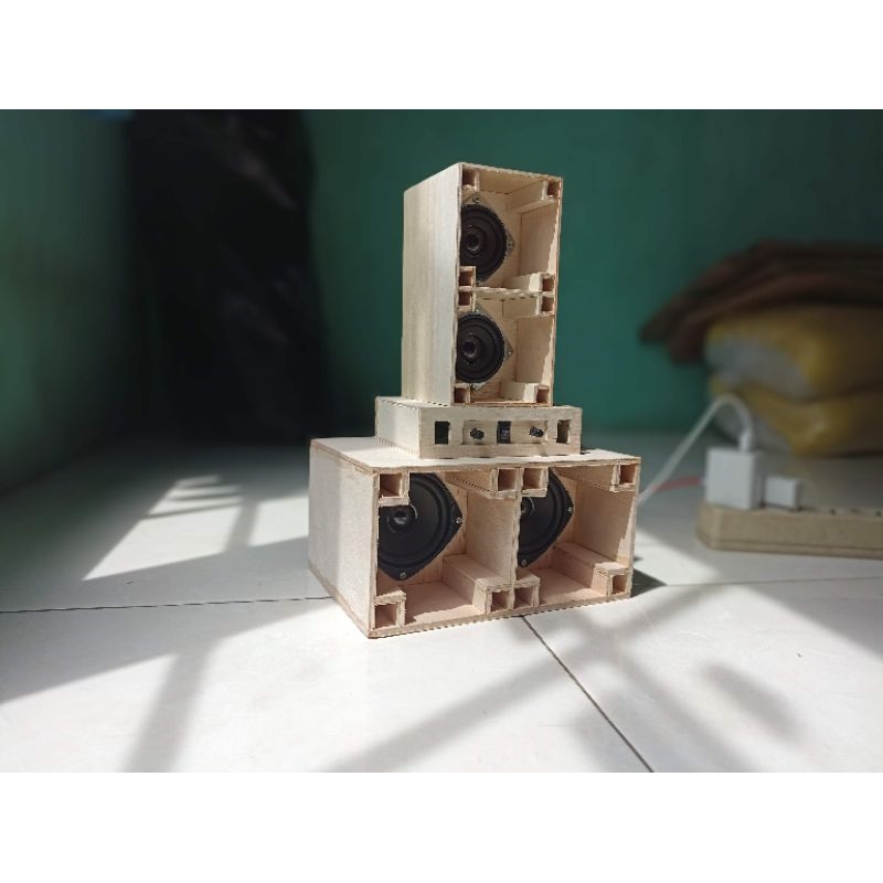 paket miniatur sound system siap bunyi