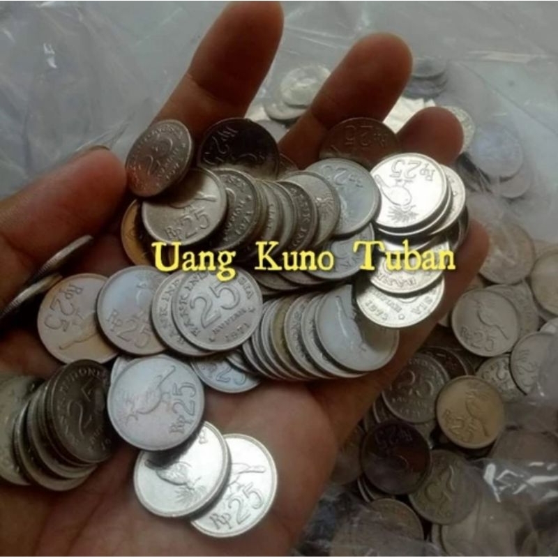 uang kuno Koin 25 rupiah tahun 1971
