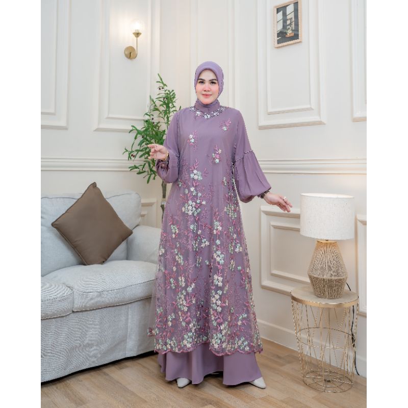 Gamis Brokat Pesta Arsya Kayla