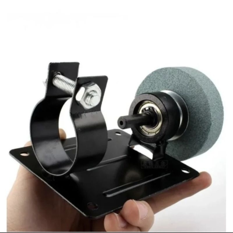 Batu Asah Gerinda 3inch Poles Mini Dengan BRACKET - Alat Asah