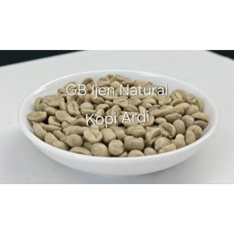 

Green Bean(GB)/Biji Kopi Mentah Arabica pegunungan Ijen (Jawa Timur) Natural new crop