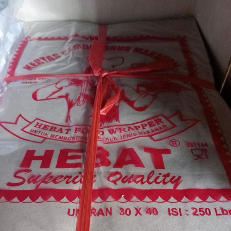 kertas bungkus nasi ukuran 30x40