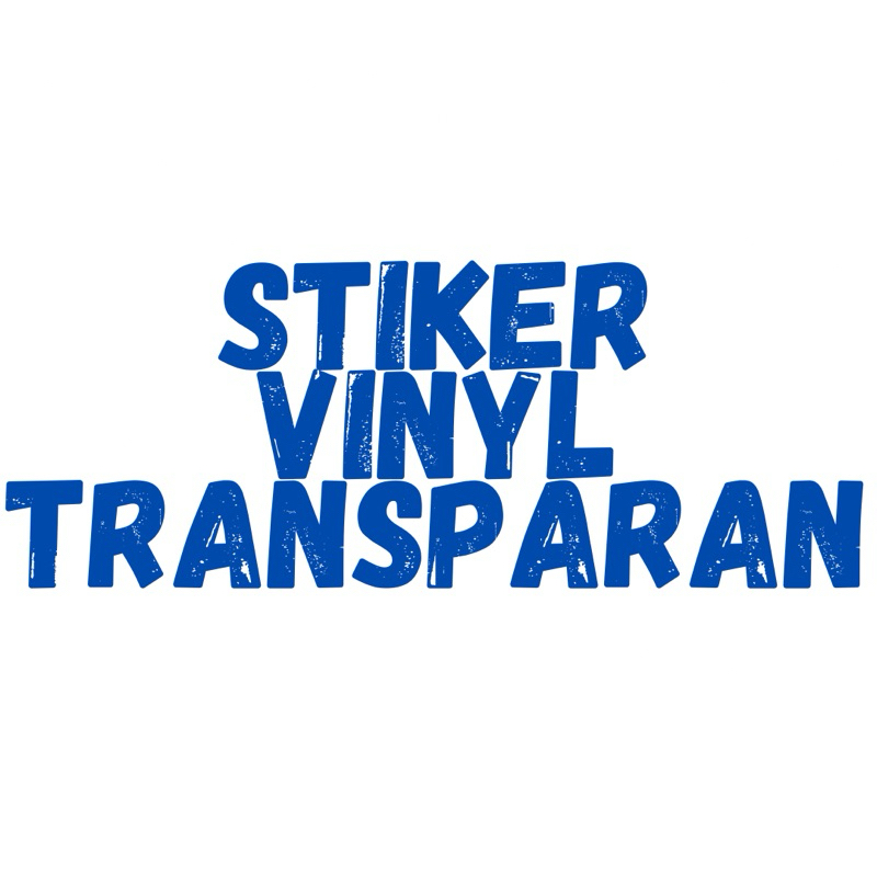 

stiker Vinyl ( putih glossy/transparan)