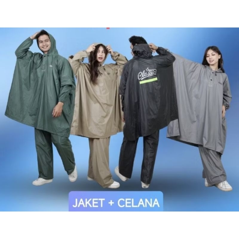 jas hujan elmondo  setelan jumbo