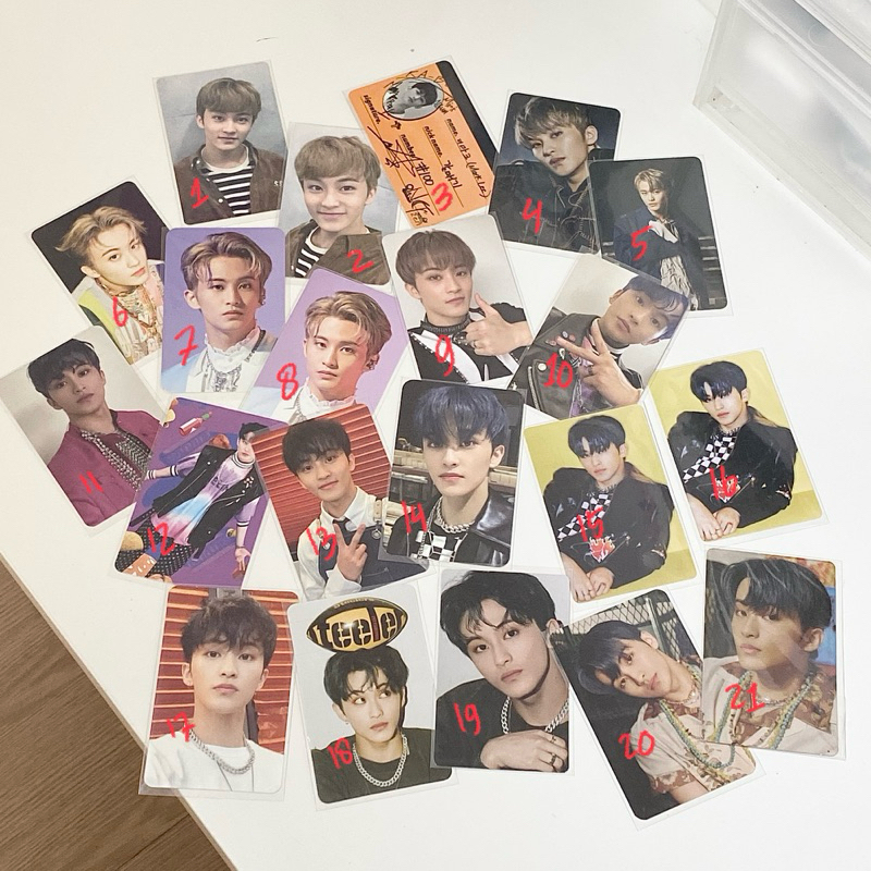 [OFFICIAL BACA DESK] PT.1 NCT DREAM 2018 MARK PHOTOCARD PC TIHOL KOLBUK CC WGU 90S LOVE LUGGAGE PHOT