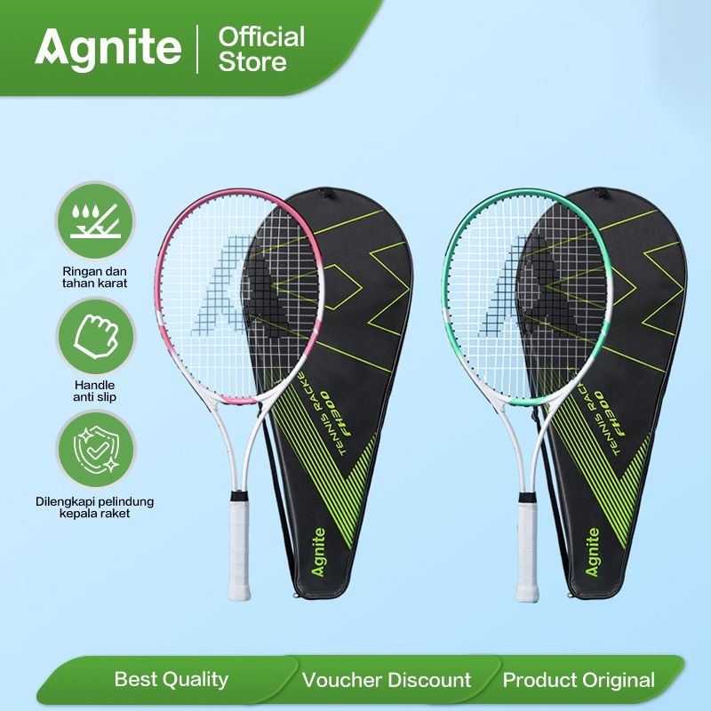 Agnite Raket Tenis / Tennis Racket Lapangan Ringan Anti Slip FH300