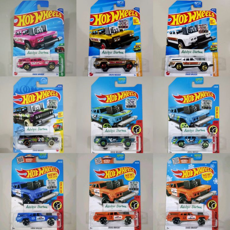 hotwheels hot wheels cruise bruiser factory sealed ths th$ ban karet short card hw daredevils art ca