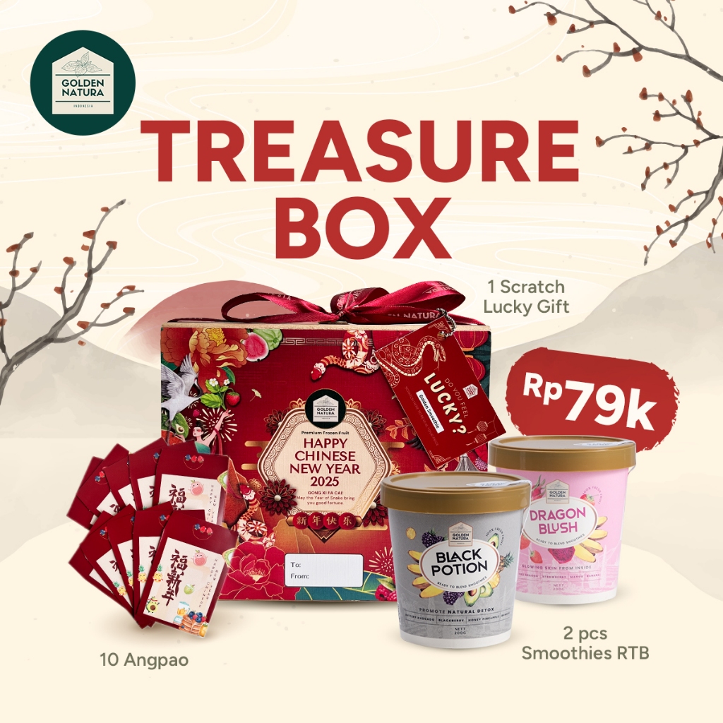 

Golden Natura Indonesia CNY Hampers TREASURE BOX BUNDLE Premium Frozen Fruits