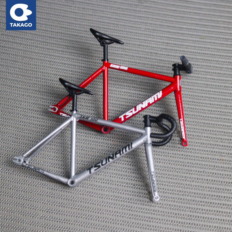 Frame Tsunami Snm 100 Fixie Mini Scale 1:12 By Motoblazter - Rangka Miniatur Sepeda Fixie