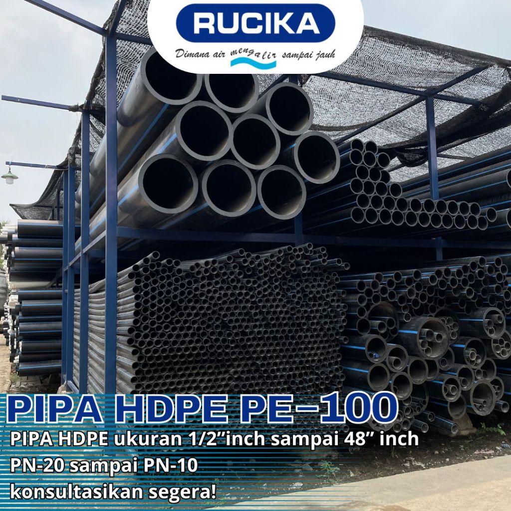 Pipa Hdpe Rucika 8 Inch PN16 - Pipa Hdpe 200 mm