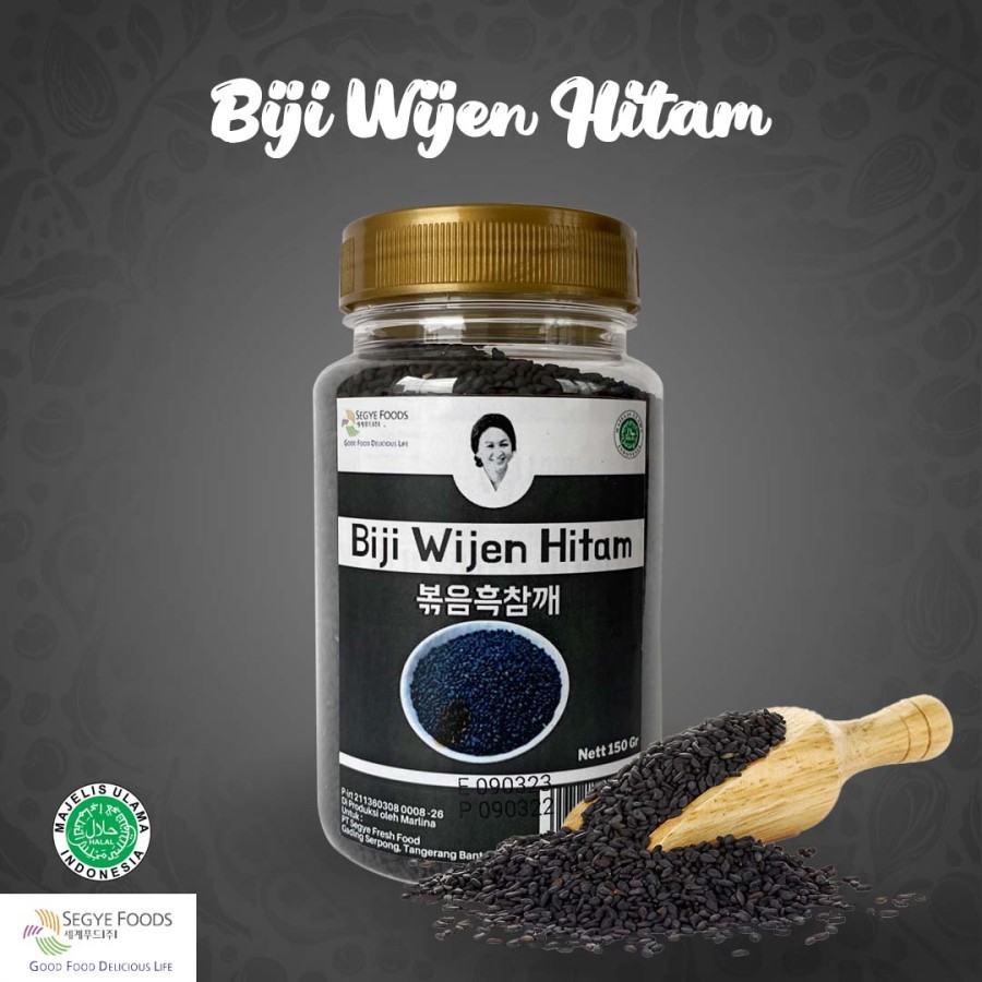 

SEGYE Biji Wijen Hitam | Black Sesame Seed Bumbu Ala Korea Halal 150g