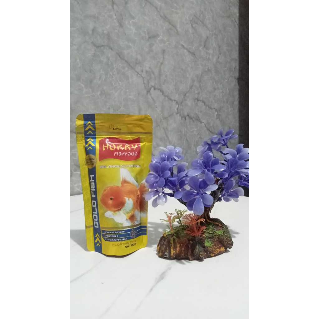 PAKAN IKAN HOKKY GOLDFISH, HOKKY TURTLE, HOKKY COLOR MAX 100GR