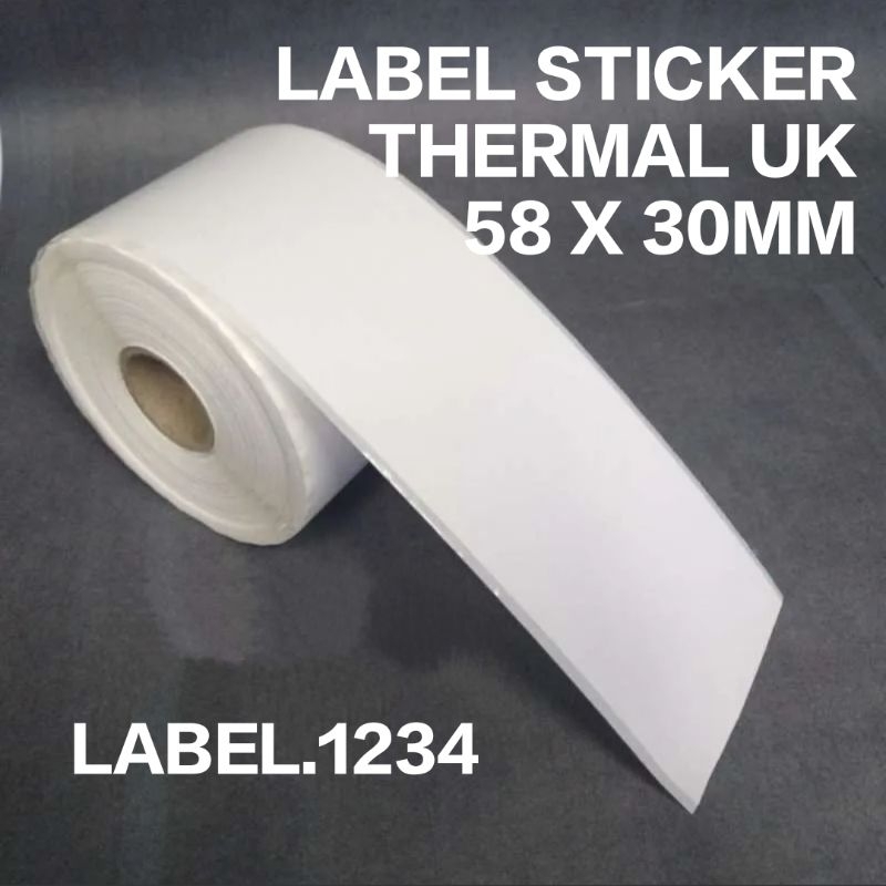 

||Label sticker thermal ukuran 58mmx30meter