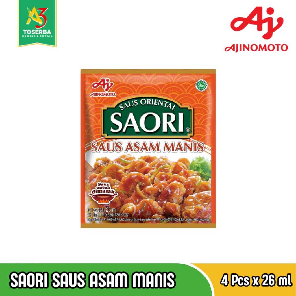 

Saori Saus Oriental Asam Manis 25 ml (4 Pcs)