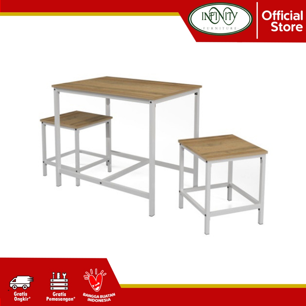 Meja Makan Set 2 Kursi DORIA