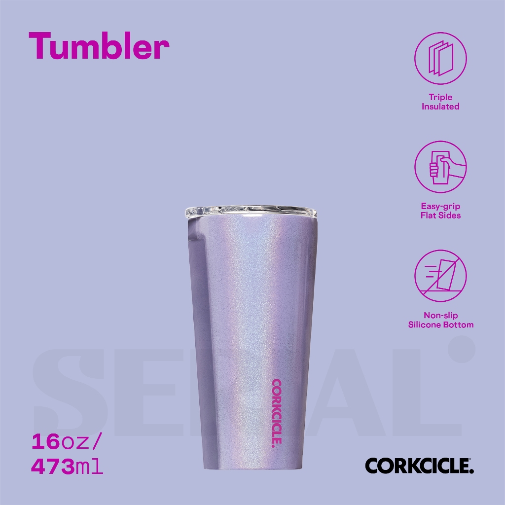 CORKCICLE Tumbler 16oz - Unicorn Magic Sparkle Pixie Dust