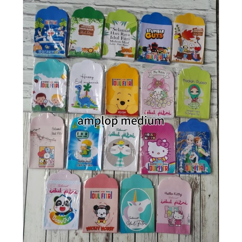 

1pack amplop lebaran karakter