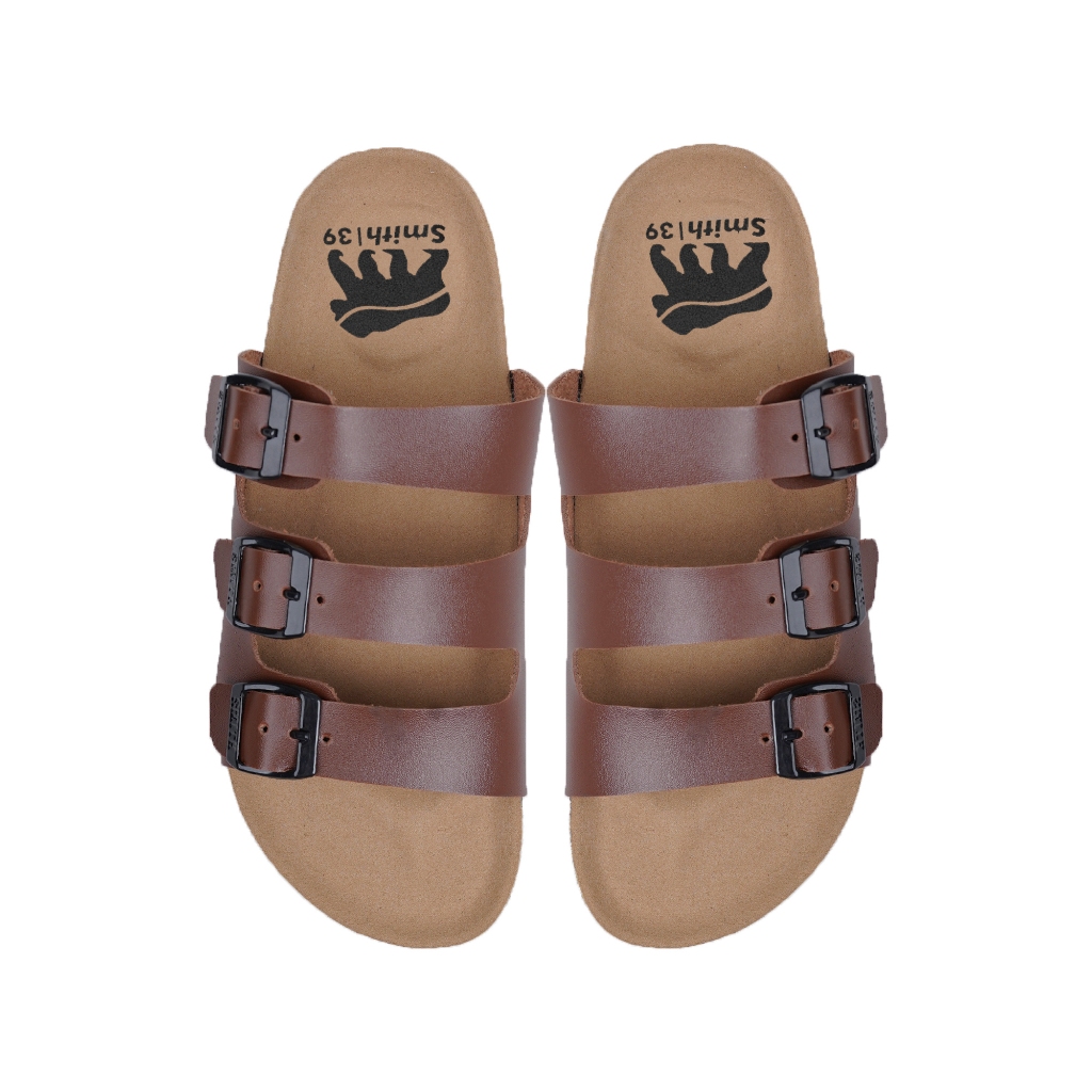 House of Smith Sendal Slide Pria - Santrik Brown #4