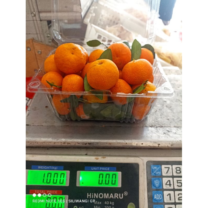 

jeruk santang daun 1kg packing mika