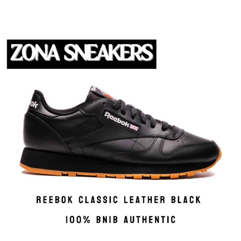 Sepatu Reebok Classic Leather Black