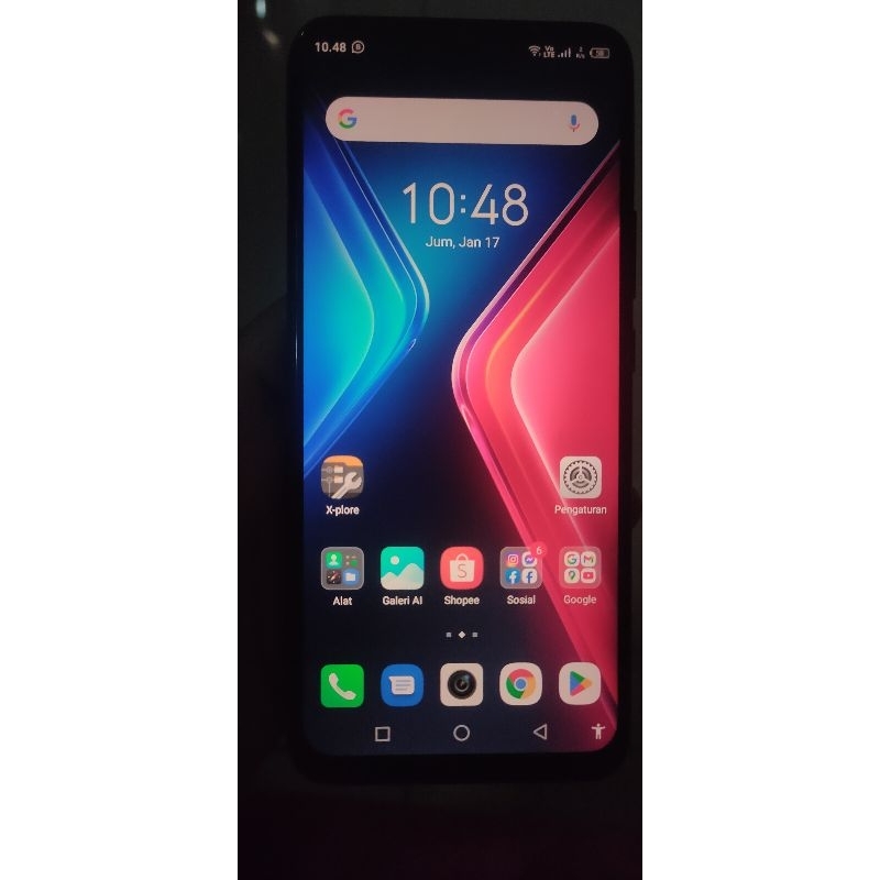 hp infinix hot 11 play second bekas normal mulus batangan