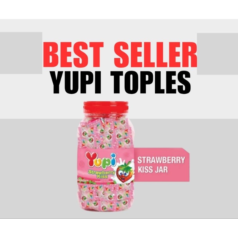 

YUPI toples kiss strawberry 300gr murah permen yupi promo lebaran permen manis